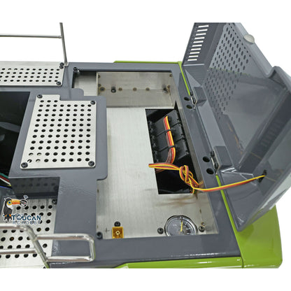 XDRC‑945 1/14 RC Hydraulic Excavator Open Upper Hull Top‑Down View, Internal Hydraulic Pump And Electronic Layout